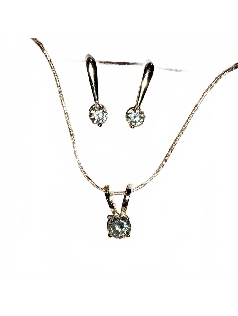 // Sheek Necklace and Earrings Set
